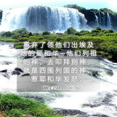 Picture 05 - 士 师 记 2:12 CUVS - 离 弃 了 领 他 们 出 埃 及 地 的 耶 - Bible Verse Picture