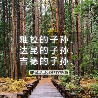 Picture 05 - 尼 希 米 记 7:58 CUVS - 雅 拉 的 子 孙 、 达 昆 的 子 孙 、 - Bible Verse Picture
