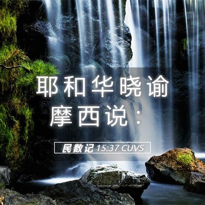 Picture 05 - 民 数 记 15:37 CUVS - 耶 和 华 晓 谕 摩 西 说 - Bible Verse Picture