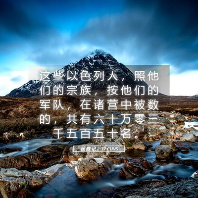 Picture 05 - 民 数 记 2:32 CUVS - 这 些 以 色 列 人 ， 照 他 们 的 宗 - Bible Verse Picture