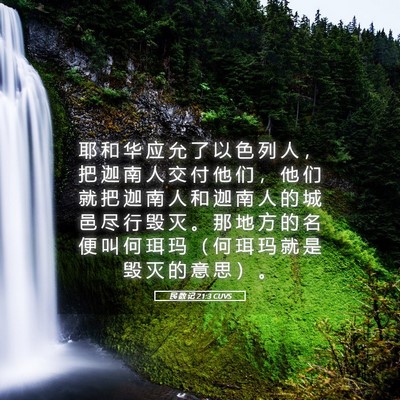 Picture 05 - 民 数 记 21:3 CUVS - 耶 和 华 应 允 了 以 色 列 人 ， 把 - Bible Verse Picture