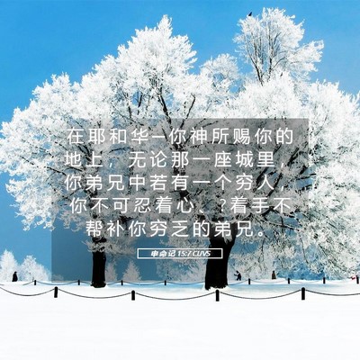 Picture 05 - 申 命 记 15:7 CUVS - 在 耶 和 华 ─ 你 神 所 赐 你 的 地 - Bible Verse Picture