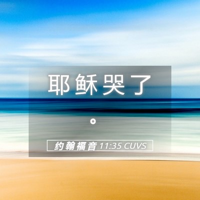 Picture 05 - 约 翰 福 音 11:35 CUVS - 耶 稣 哭 了 - Bible Verse Picture