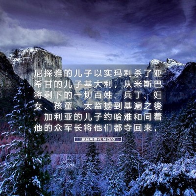 Picture 05 - 耶 利 米 书 41:16 CUVS - 尼 探 雅 的 儿 子 以 实 玛 利 杀 了 - Bible Verse Picture