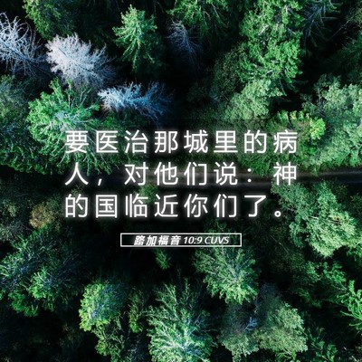 Picture 05 - 路 加 福 音 10:9 CUVS - 要 医 治 那 城 里 的 病 人 ， 对 他 - Bible Verse Picture