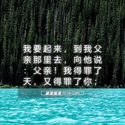 Picture 05 - 路 加 福 音 15:18 CUVS - 我 要 起 来 ， 到 我 父 亲 那 里 去 - Bible Verse Picture