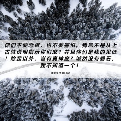 Picture 06 - 以 赛 亚 书 44:8 CUVS - 你 们 不 要 恐 惧 ， 也 不 要 害 怕 - Bible Verse Picture