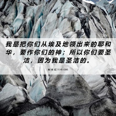 Picture 06 - 利 未 记 11:45 CUVS - 我 是 把 你 们 从 埃 及 地 领 出 来 - Bible Verse Picture