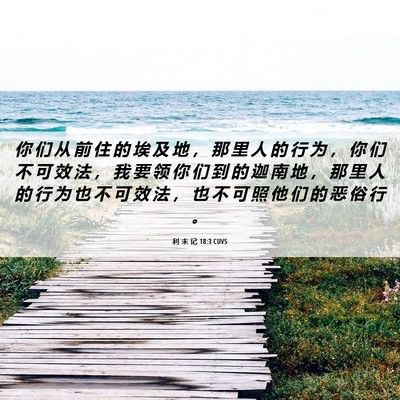 Picture 06 - 利 未 记 18:3 CUVS - 你 们 从 前 住 的 埃 及 地 ， 那 里 - Bible Verse Picture