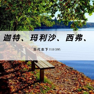 Picture 06 - 历 代 志 下 11:8 CUVS - 迦 特 、 玛 利 沙 、 西 弗 - Bible Verse Picture