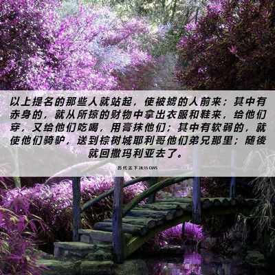 Picture 06 - 历 代 志 下 28:15 CUVS - 以 上 提 名 的 那 些 人 就 站 起 ， - Bible Verse Picture