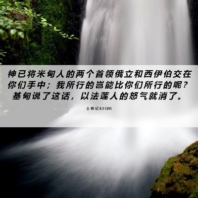 Picture 06 - 士 师 记 8:3 CUVS - 神 已 将 米 甸 人 的 两 个 首 领 俄 - Bible Verse Picture