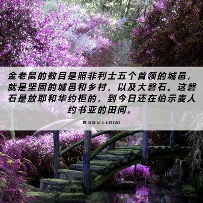 Picture 06 - 撒 母 耳 记 上 6:18 CUVS - 金 老 鼠 的 数 目 是 照 非 利 士 五 - Bible Verse Picture