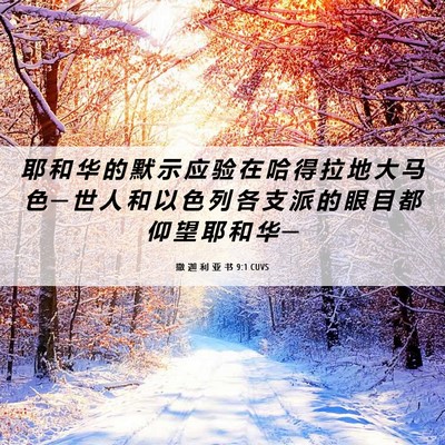 Picture 06 - 撒 迦 利 亚 书 9:1 CUVS - 耶 和 华 的 默 示 应 验 在 哈 得 拉 - Bible Verse Picture