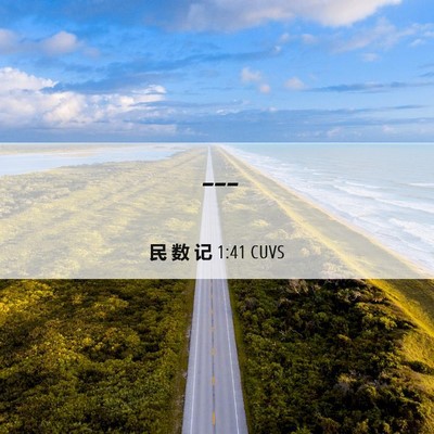 Picture 06 - 民 数 记 1:41 CUVS -  - Bible Verse Picture