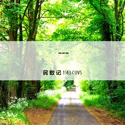 Picture 06 - 民 数 记 1:43 CUVS -  - Bible Verse Picture