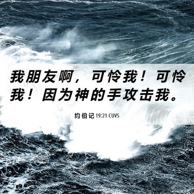 Picture 06 - 约 伯 记 19:21 CUVS - 我 朋 友 啊 ， 可 怜 我 ！ 可 怜 我 - Bible Verse Picture