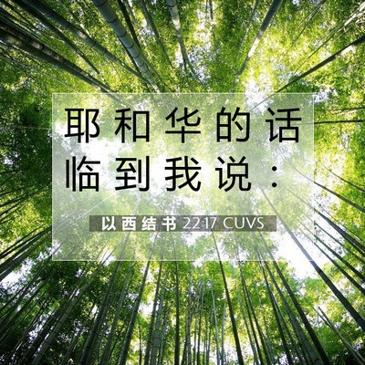 Picture 07 - 以 西 结 书 22:17 CUVS - 耶 和 华 的 话 临 到 我 说 - Bible Verse Picture