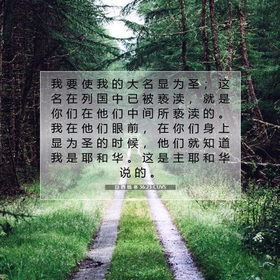 Picture 07 - 以 西 结 书 36:23 CUVS - 我 要 使 我 的 大 名 显 为 圣 ； 这 - Bible Verse Picture