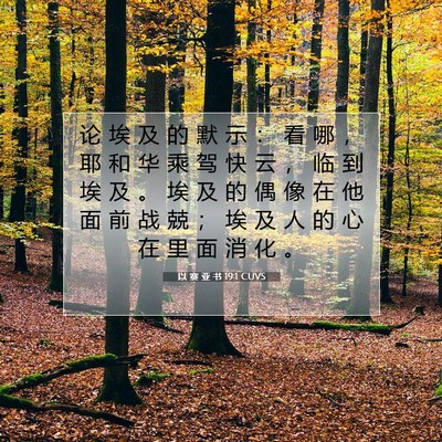 Picture 07 - 以 赛 亚 书 19:1 CUVS - 论 埃 及 的 默 示 ： 看 哪 ， 耶 和 - Bible Verse Picture