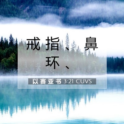 Picture 07 - 以 赛 亚 书 3:21 CUVS - 戒 指 、 鼻 环 - Bible Verse Picture