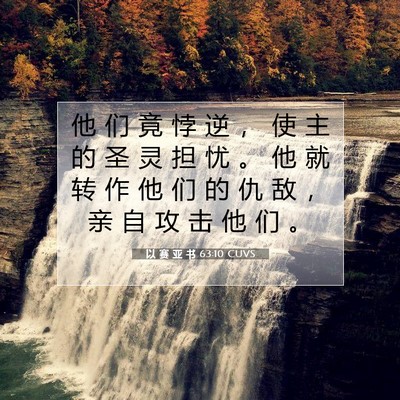 Picture 07 - 以 赛 亚 书 63:10 CUVS - 他 们 竟 悖 逆 ， 使 主 的 圣 灵 担 - Bible Verse Picture