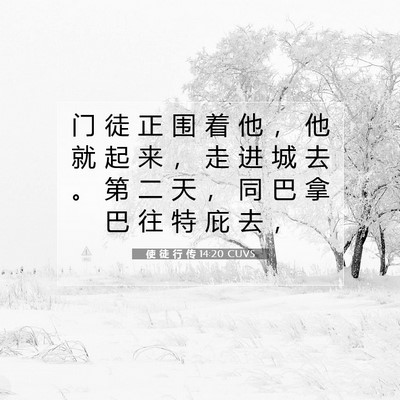 Picture 07 - 使 徒 行 传 14:20 CUVS - 门 徒 正 围 着 他 ， 他 就 起 来 ， - Bible Verse Picture
