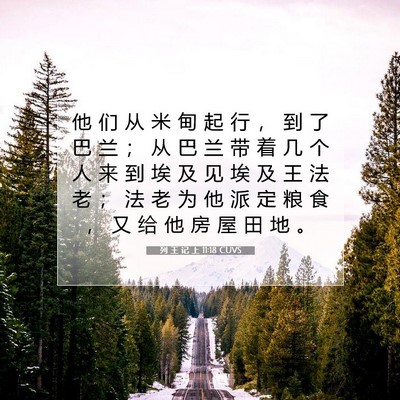 Picture 07 - 列 王 记 上 11:18 CUVS - 他 们 从 米 甸 起 行 ， 到 了 巴 兰 - Bible Verse Picture