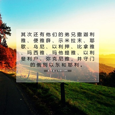 Picture 07 - 历 代 志 上 15:18 CUVS - 其 次 还 有 他 们 的 弟 兄 撒 迦 利 - Bible Verse Picture