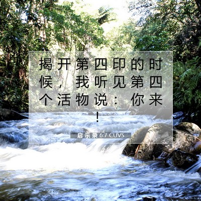 Picture 07 - 启 示 录 6:7 CUVS - 揭 开 第 四 印 的 时 候 ， 我 听 见 - Bible Verse Picture