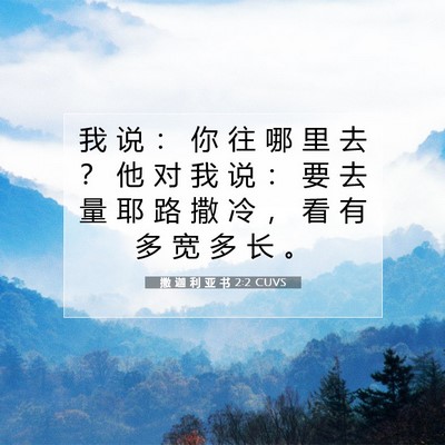 Picture 07 - 撒 迦 利 亚 书 2:2 CUVS - 我 说 ： 你 往 哪 里 去 ？ 他 对 我 - Bible Verse Picture