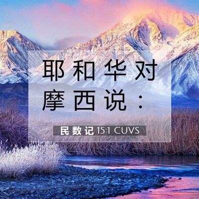 Picture 07 - 民 数 记 15:1 CUVS - 耶 和 华 对 摩 西 说 - Bible Verse Picture
