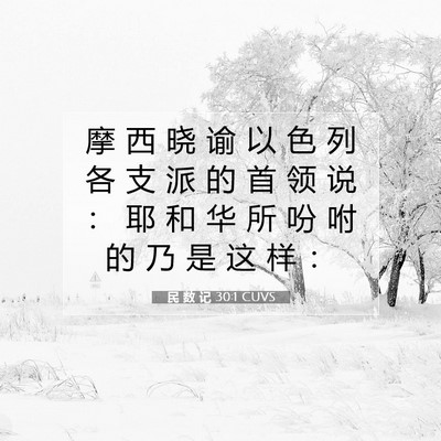 Picture 07 - 民 数 记 30:1 CUVS - 摩 西 晓 谕 以 色 列 各 支 派 的 首 - Bible Verse Picture