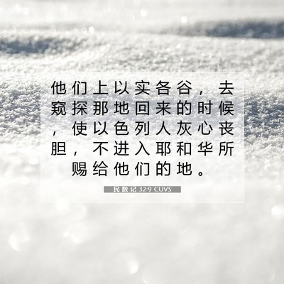 Picture 07 - 民 数 记 32:9 CUVS - 他 们 上 以 实 各 谷 ， 去 窥 探 那 - Bible Verse Picture