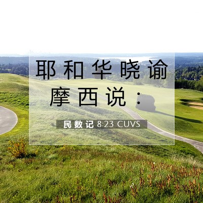 Picture 07 - 民 数 记 8:23 CUVS - 耶 和 华 晓 谕 摩 西 说 - Bible Verse Picture