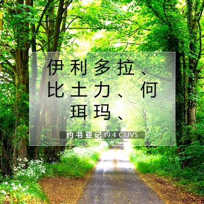 Picture 07 - 约 书 亚 记 19:4 CUVS - 伊 利 多 拉 、 比 土 力 、 何 珥 玛 - Bible Verse Picture