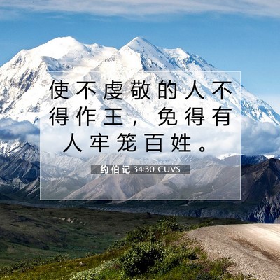 Picture 07 - 约 伯 记 34:30 CUVS - 使 不 虔 敬 的 人 不 得 作 王 ， 免 - Bible Verse Picture
