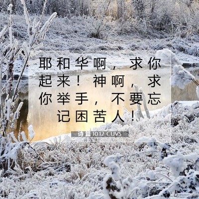 Picture 07 - 诗 篇 10:12 CUVS - 耶 和 华 啊 ， 求 你 起 来 ！ 神 啊 - Bible Verse Picture