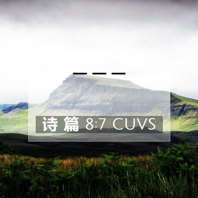 Picture 07 - 诗 篇 8:7 CUVS -  - Bible Verse Picture