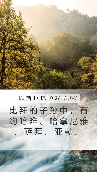 以 斯 拉 记 10:28 CUVS Bible Verse Image