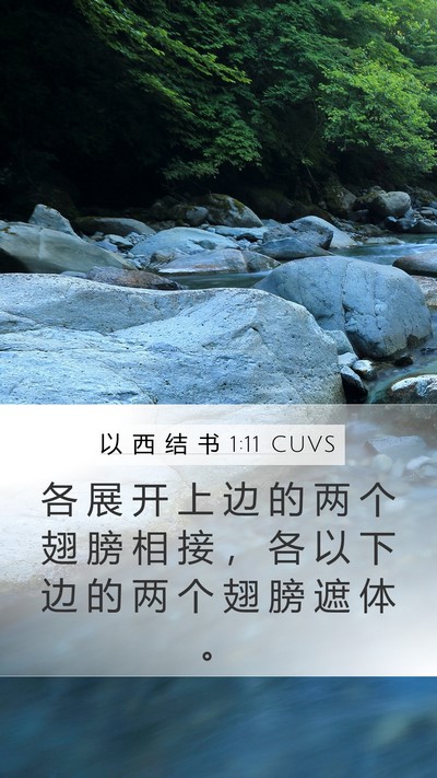 以 西 结 书 1:11 CUVS Bible Verse Image