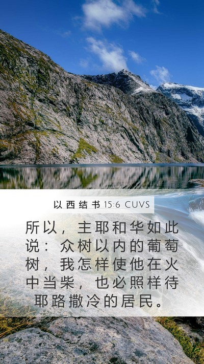 以 西 结 书 15:6 CUVS Bible Verse Image