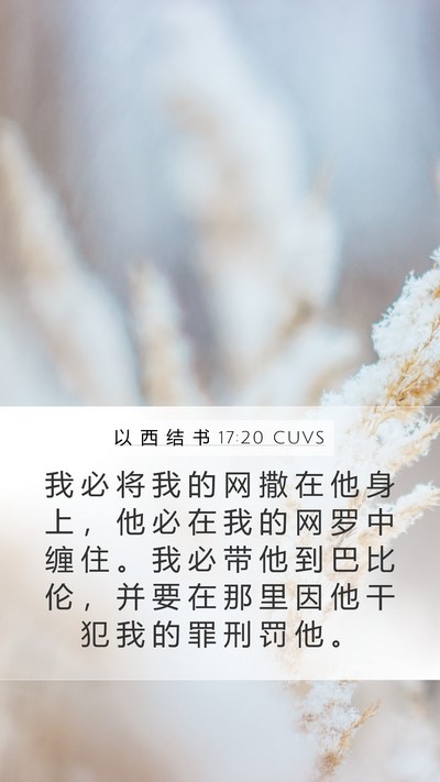以 西 结 书 17:20 CUVS Bible Verse Image