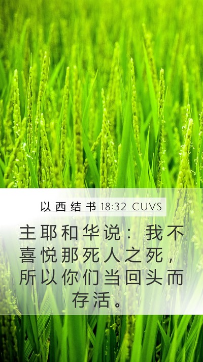 以 西 结 书 18:32 CUVS Bible Verse Image