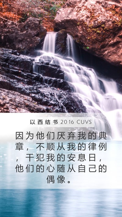 以 西 结 书 20:16 CUVS Bible Verse Image
