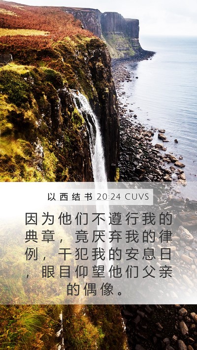 以 西 结 书 20:24 CUVS Bible Verse Image