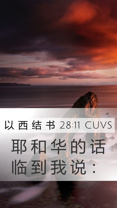 以 西 结 书 28:11 CUVS Bible Verse Image