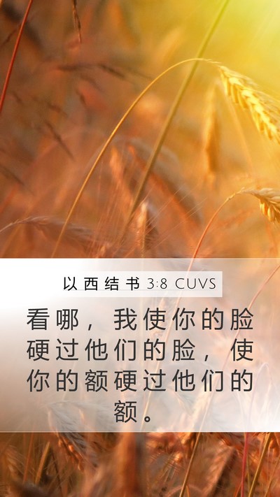 以 西 结 书 3:8 CUVS Bible Verse Image