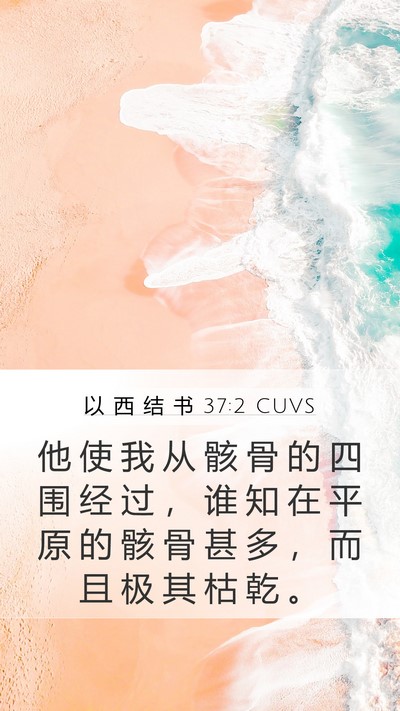 以 西 结 书 37:2 CUVS Bible Verse Image
