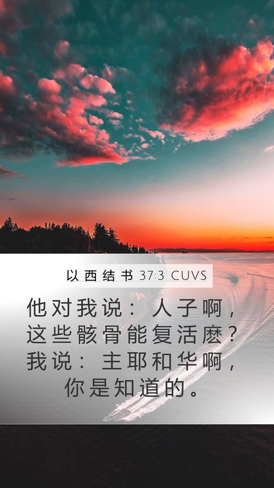 以 西 结 书 37:3 CUVS Bible Verse Image